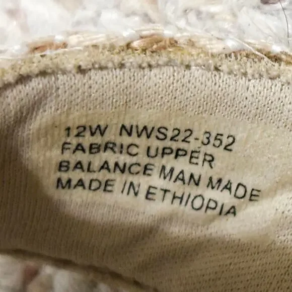 Women’s Sleek Bone Stripe Neutral Crisscross Comfortable Slide Sandals | 12W - Picture 9 of 9